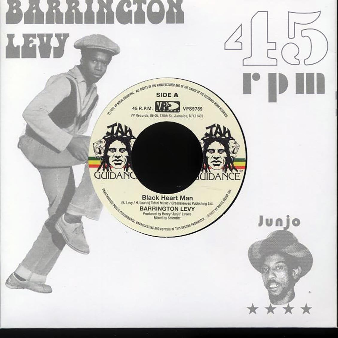 Barrington Levy - Black Heart Man  /  The Roots Radics - Round Eight - 7"