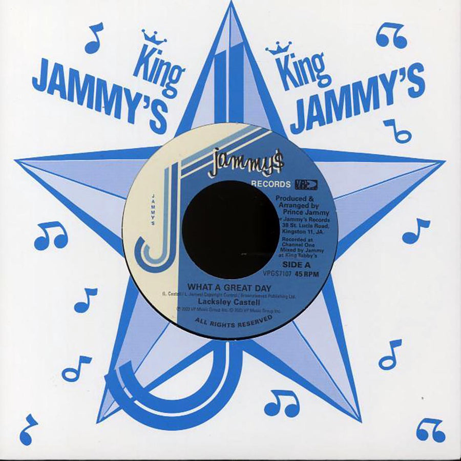Lacksley Castell - What A Great Day  /  Prince Jammy - Throne Of Blood - 7", 7"