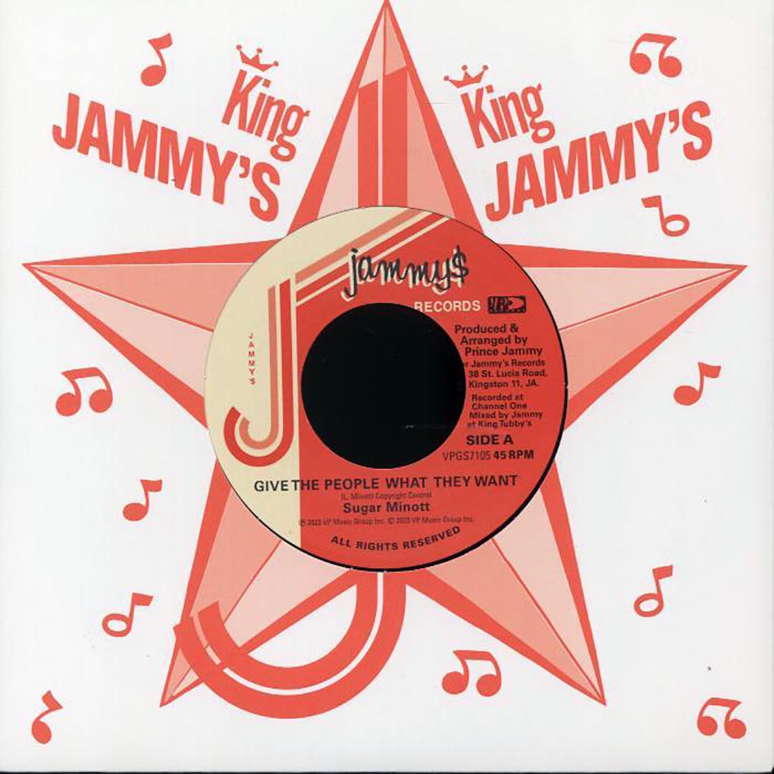 Sugar Minott - Give The People What They Want  /  Prince Jammy - Brothers Of The Blade - 7"