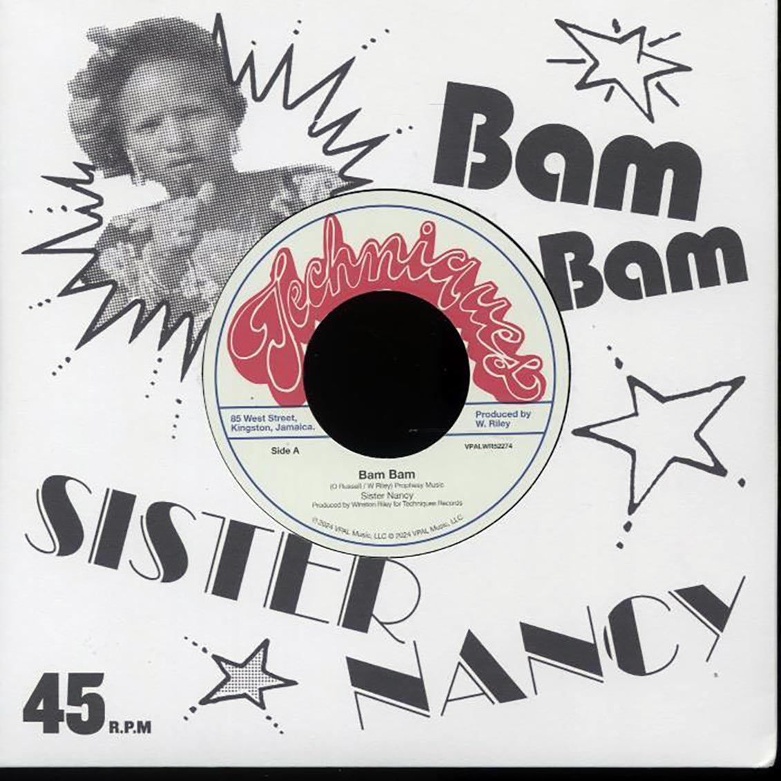 Sister Nancy - Bam Bam  /  Techniques All Stars - Stalag Version (rhythm: "Stalag") - 7"
