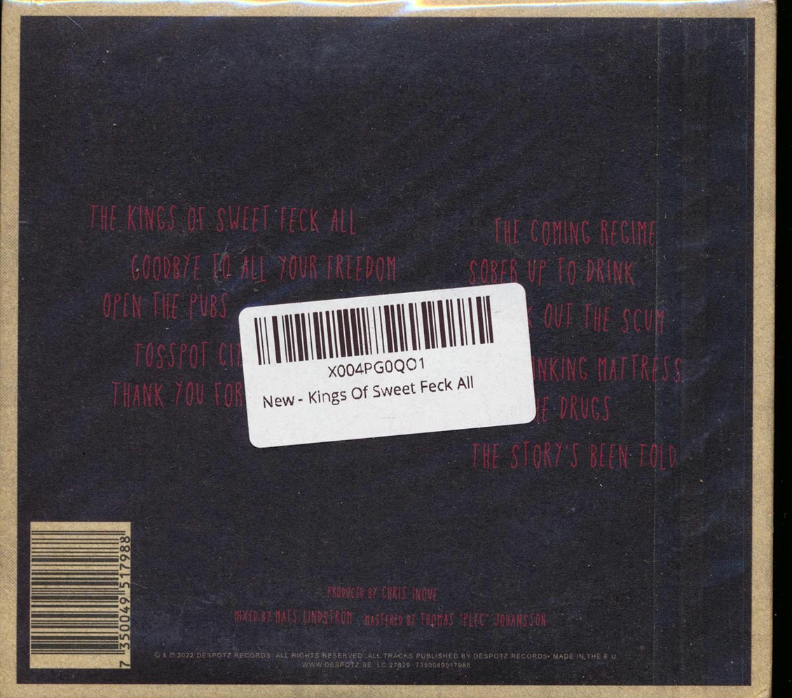 Sir Reg - Kings of Sweet Feck All - CD, CD
