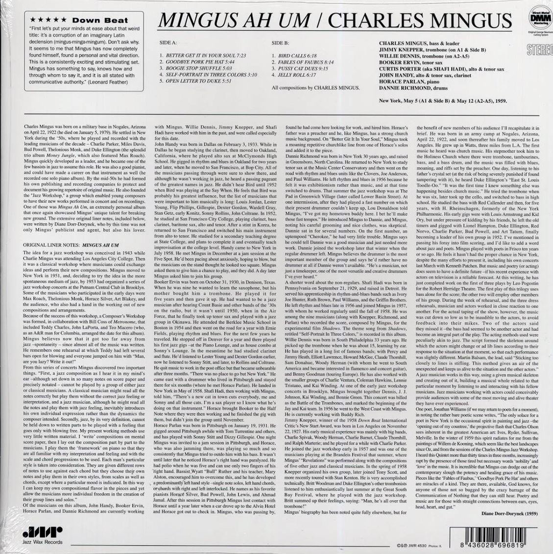 Charles Mingus - Mingus Ah Um (ltd. ed.) (180g) (remastered) - Vinyl LP, LP