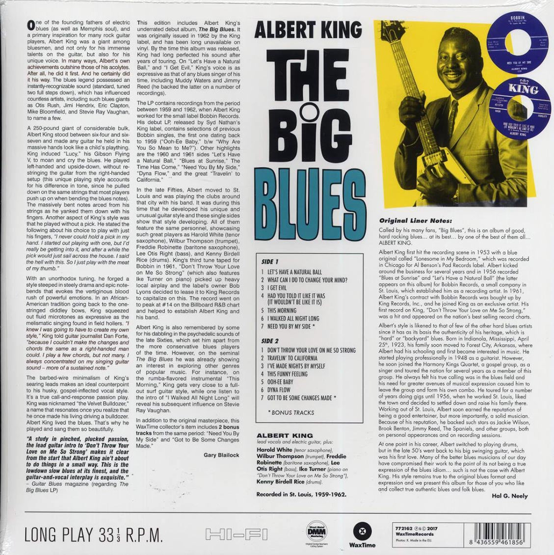 Albert King - The Big Blues (+2 bonus tracks) (ltd. ed.) (180g) - Vinyl LP, LP