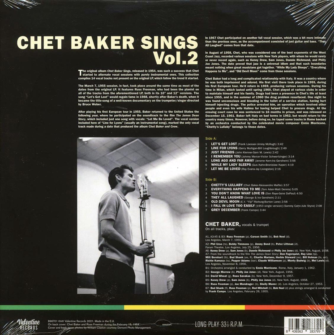 Chet Baker - Chet Baker Sings Volume 2 (ltd. ed.) (180g) - Vinyl LP, LP
