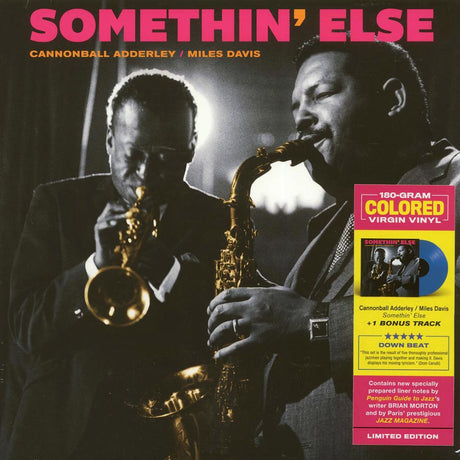 Cannonball Adderley, Miles Davis - Somethin' Else (+bonus track) (ltd. ed.) (180g) (blue vinyl) - Vinyl LP, LP