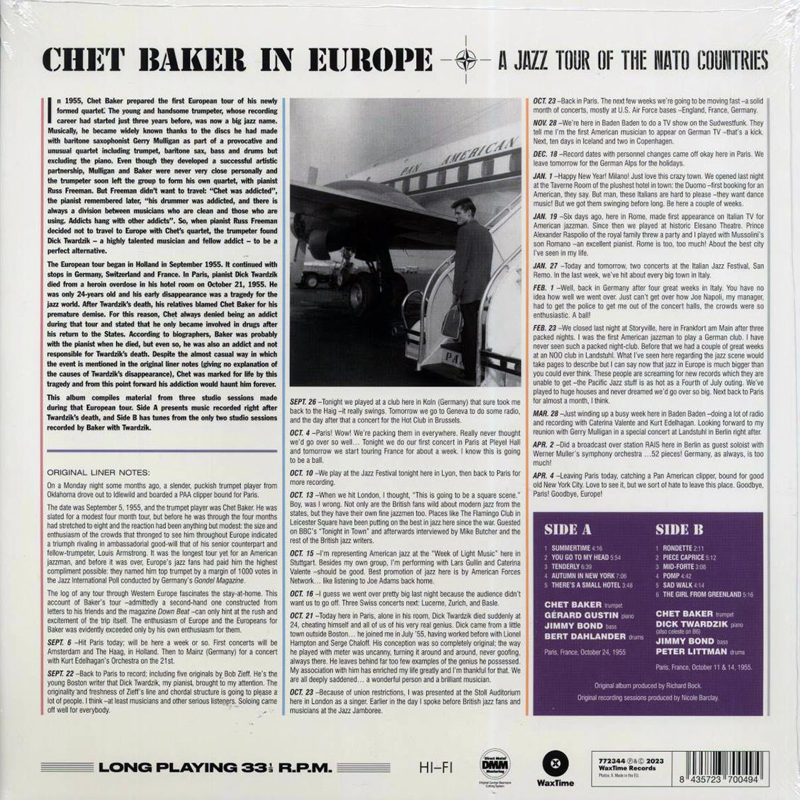 Chet Baker - In Europe: A Jazz Tour Of The Nato Countries (ltd. ed.) (180g) - Vinyl LP, LP