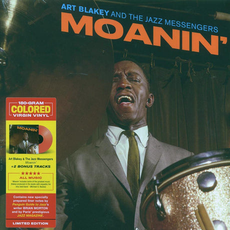 Art Blakey & The Jazz Messengers - Moanin' (+2 bonus tracks) (ltd. ed.) (180g) (red vinyl) - Vinyl LP, LP