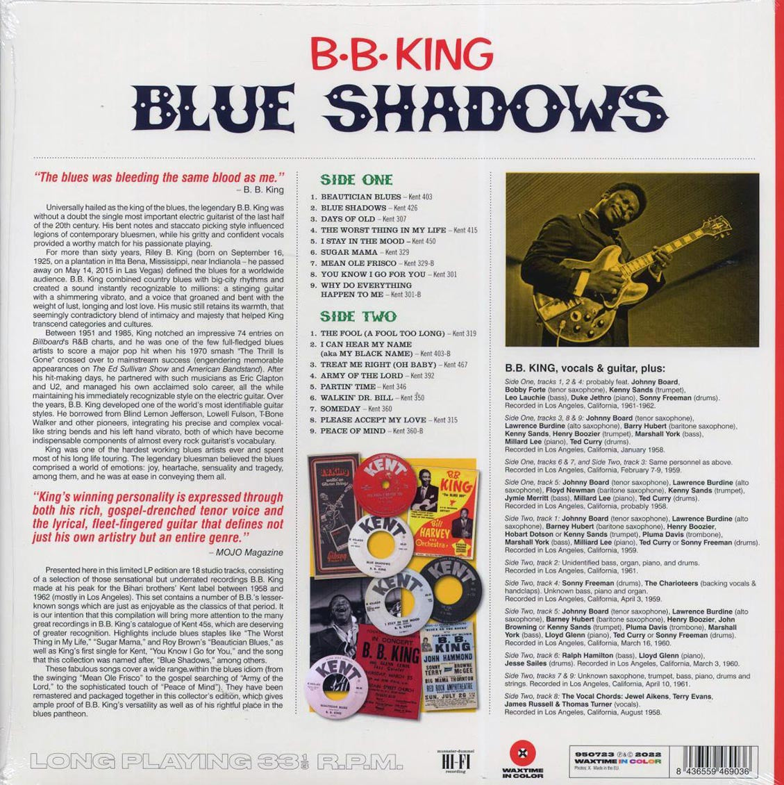BB King - Blue Shadows: Underrated Kent Recordings 1958-1962 (ltd. ed.) (180g) (red vinyl) - Vinyl LP, LP