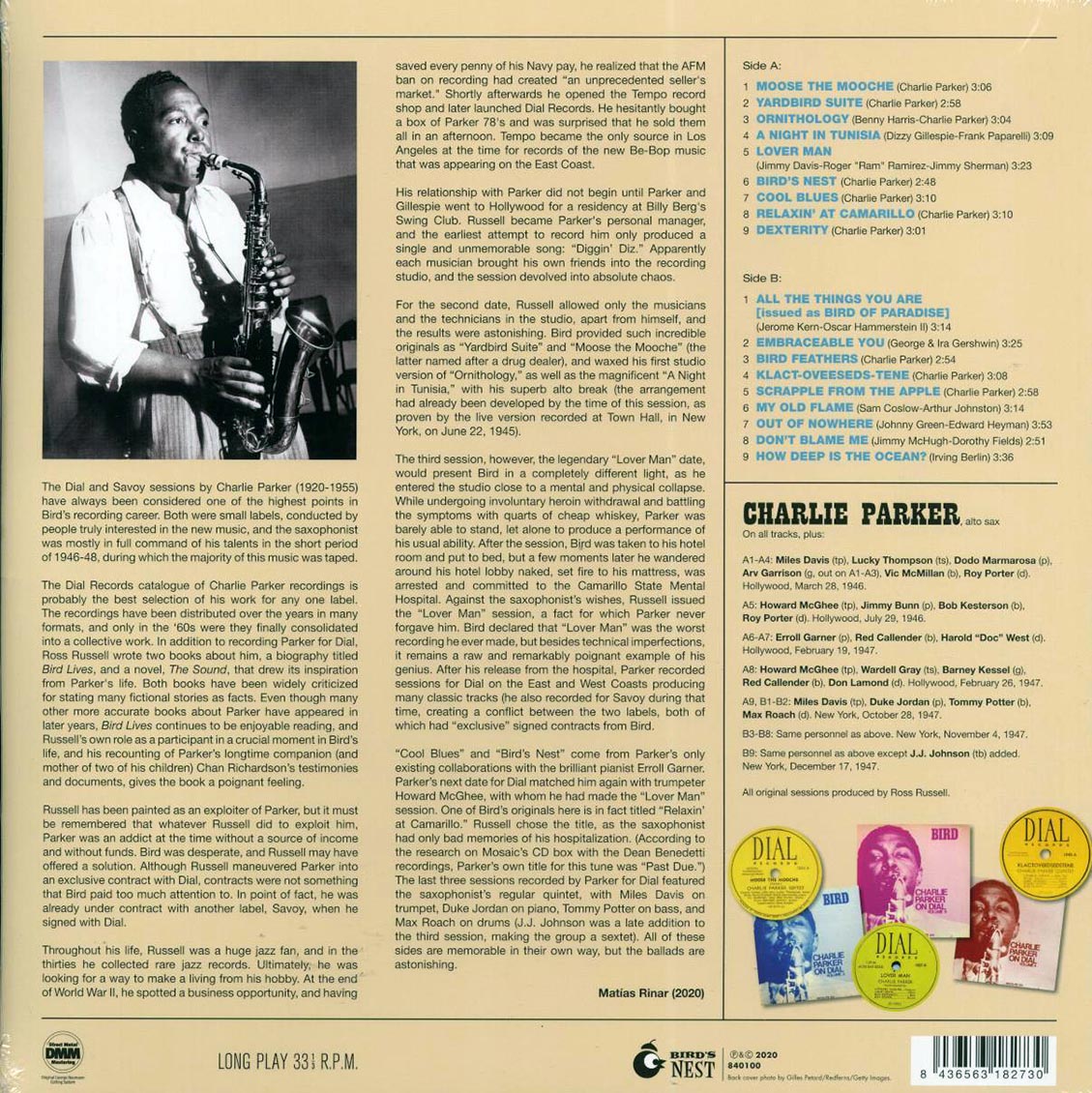 Charlie Parker - Bird Of Paradise: Best Of The Dial Masters (ltd. ed.) (180g) (green vinyl) - Vinyl LP, LP