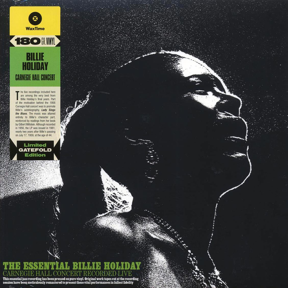 Billie Holiday - The Essential Billie Holiday: Carnegie Hall Concert Recorded Live (ltd. ed.) (180g) - Vinyl LP