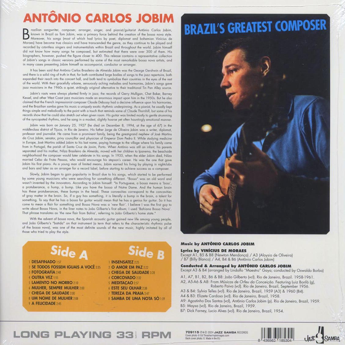 Antonio Carlos Jobim - Brazil’s Greatest Composer (+bonus tracks) (ltd. ed.) (180g) - Vinyl LP, LP