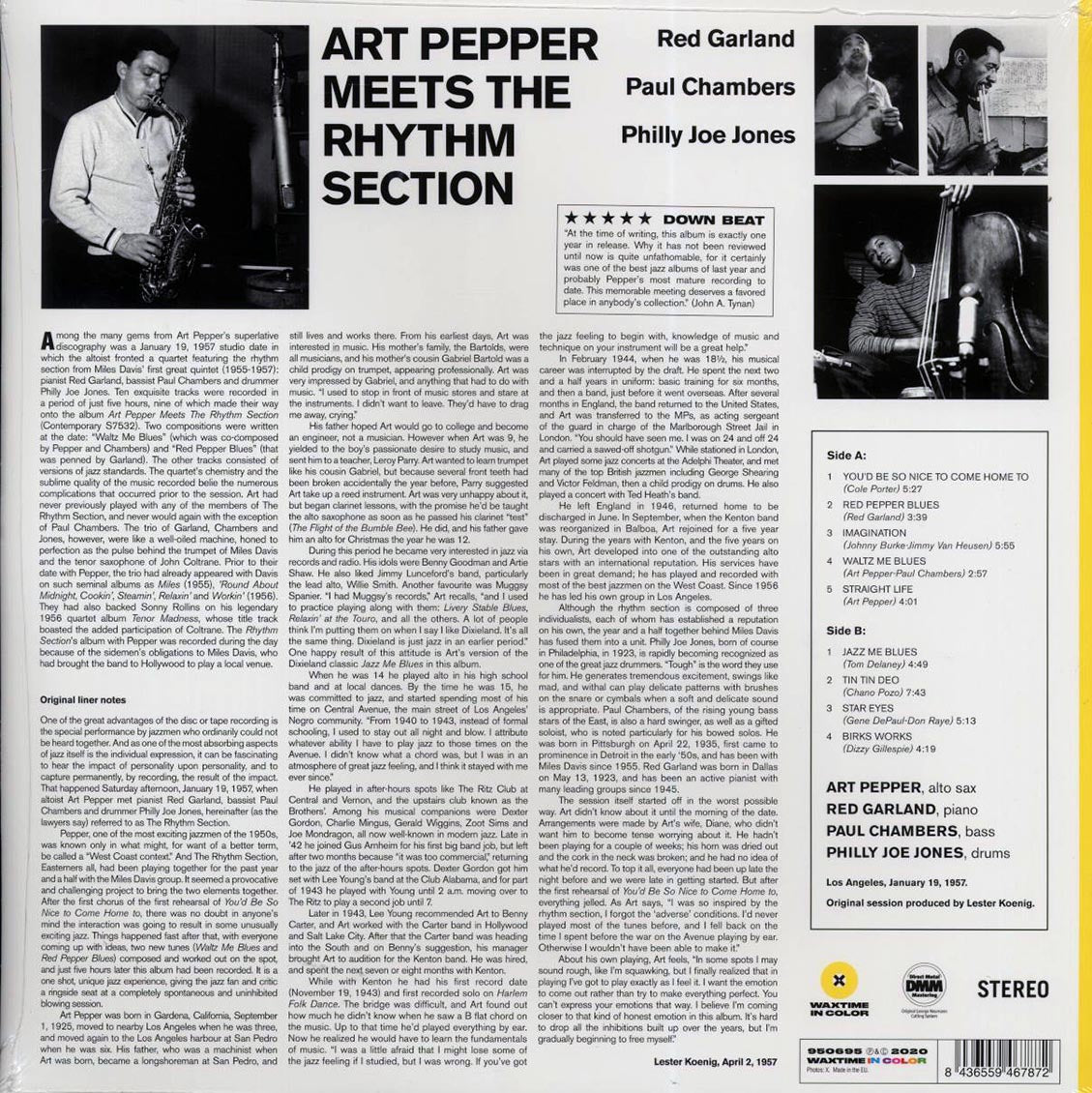 Art Pepper - Art Pepper Meets The Rhythm Section (ltd. ed.) (180g) (yellow vinyl) - Vinyl LP, LP