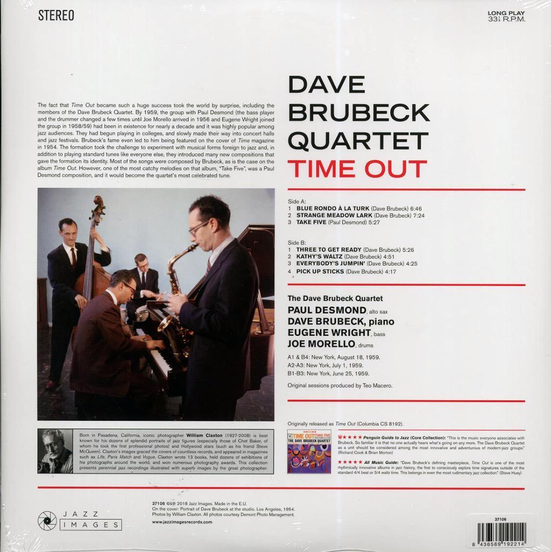 Dave Brubeck Quartet - Time Out (ltd. ed.) (180g) - Vinyl LP, LP