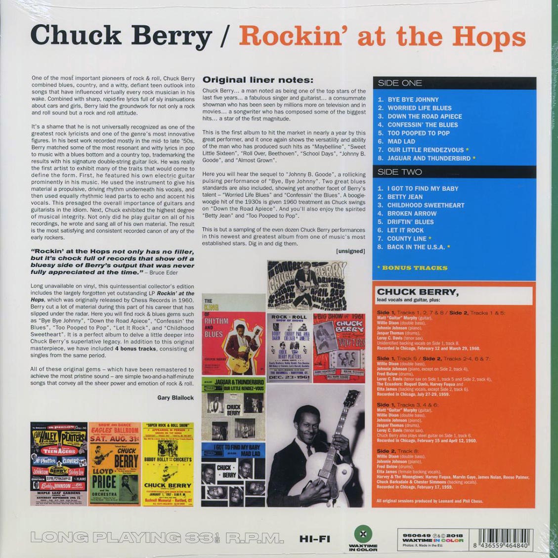Chuck Berry - Rockin' At The Hops (+4 bonus tracks) (ltd. ed.) (180g) (green vinyl) - Vinyl LP, LP
