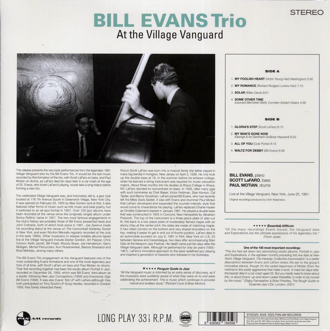 Bill Evans Trio - At The Village Vanguard (ltd. ed.) (180g) - Vinyl LP, LP