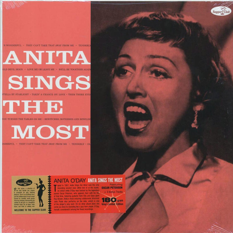 Anita O'Day - Anita Sings The Most (+3 bonus tracks) (ltd. ed.) (180g) - Vinyl LP