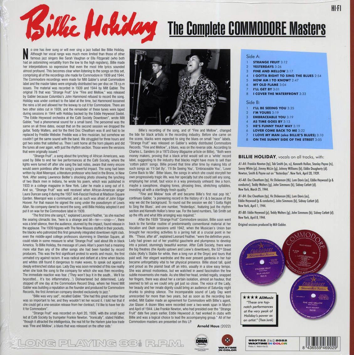 Billie Holiday - The Complete Commodore Masters (ltd. ed.) (180g) (brown vinyl) - Vinyl LP, LP