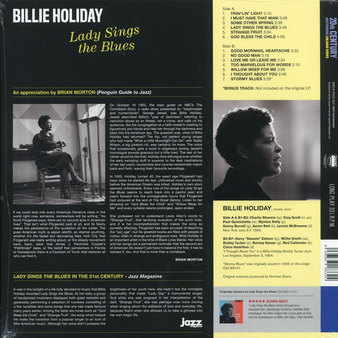 Billie Holiday - Lady Sings The Blues (+bonus track) (ltd. ed.) (180g) (blue vinyl) - Vinyl LP, LP