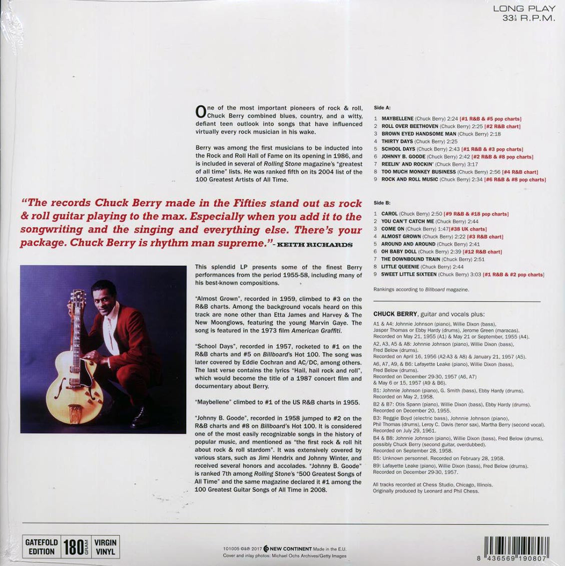 Chuck Berry - The Hits (ltd. ed.) (180g) - Vinyl LP, LP