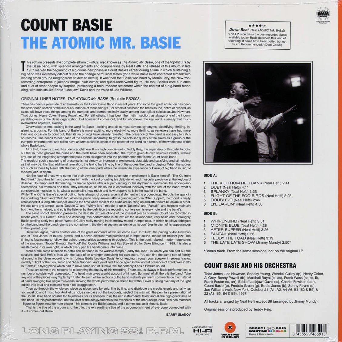 Count Basie - The Atomic Mr. Basie (+bonus track) (ltd. ed.) (180g) (orange vinyl) - Vinyl LP, LP