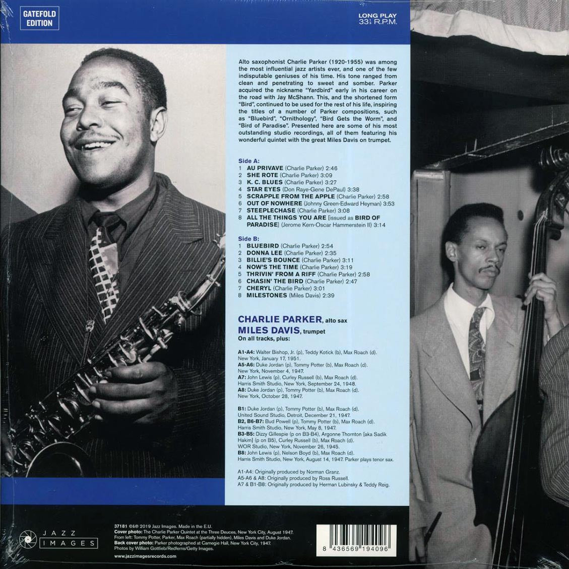 Charlie Parker Quintet, Miles Davis - Bluebird (ltd. ed.) (180g) - Vinyl LP, LP
