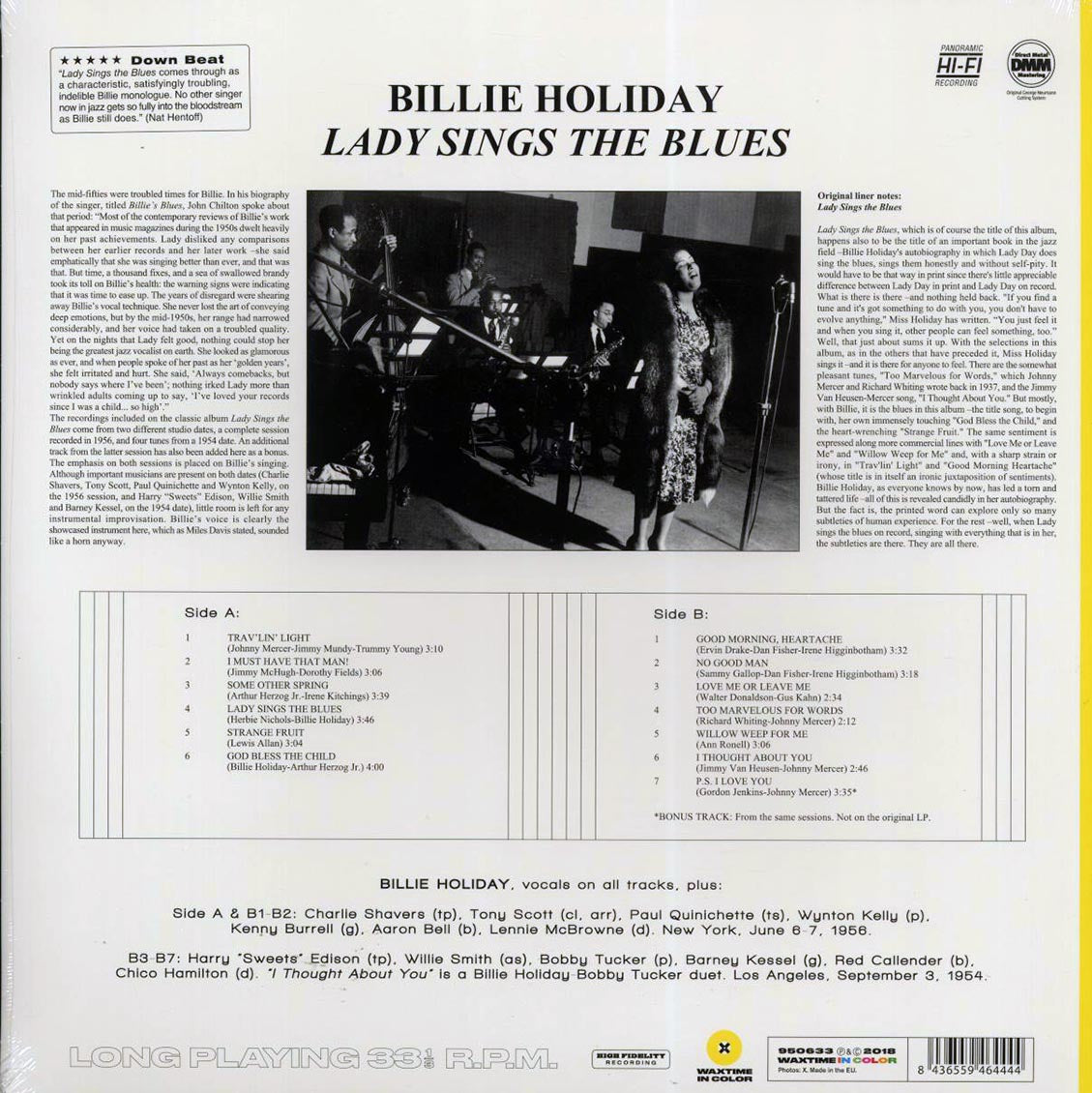 Billie Holiday - Lady Sings The Blues (+bonus track) (ltd. ed.) (180g) (yellow vinyl) - Vinyl LP, LP