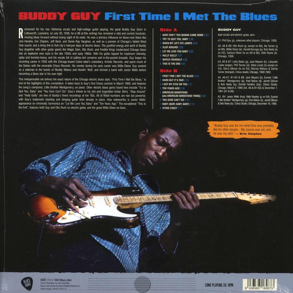 Buddy Guy - First Time I Met The Blues (ltd. ed.) (180g) - Vinyl LP, LP