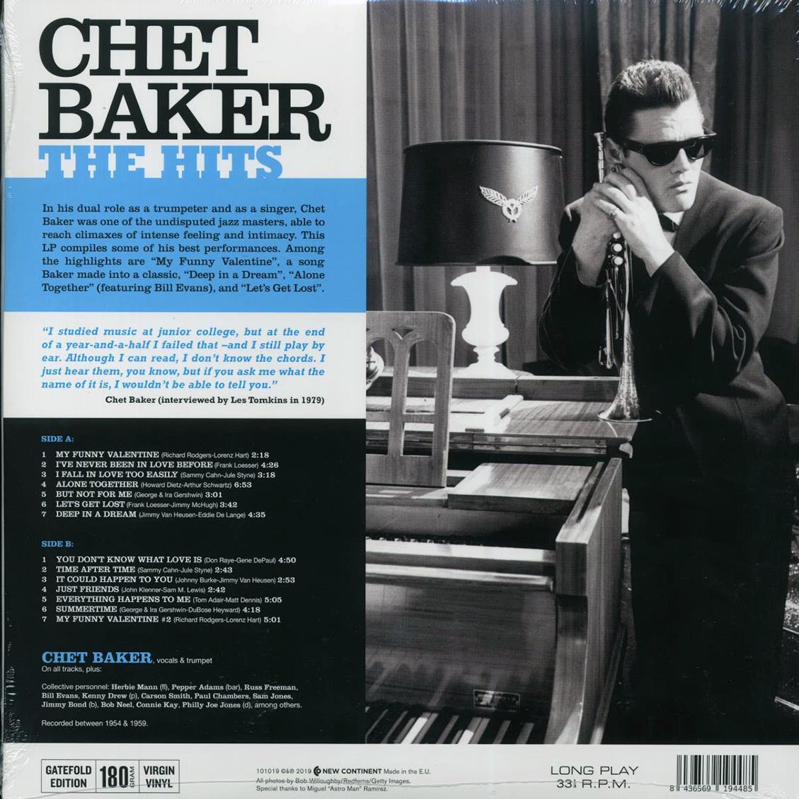 Chet Baker - The Hits (ltd. ed.) (180g) - Vinyl LP, LP