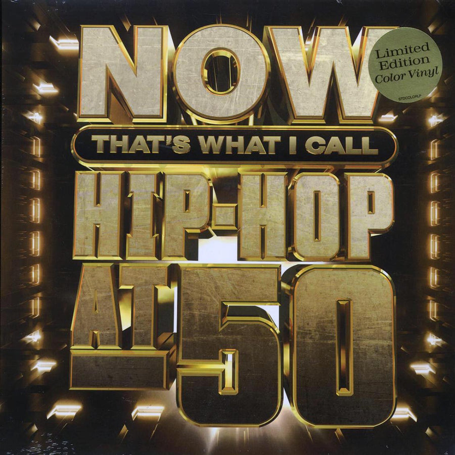 Sugarhill Gang, Grandmaster Flash, Public Enemy, Nas, Notorious BIG, OutKast, 50 Cent, Snoog Dogg, Future, Run-DMC, Etc. - Now That's What I Call Hip-Hop At 50 (2xLP) (black ice vinyl) - Vinyl LP, LP
