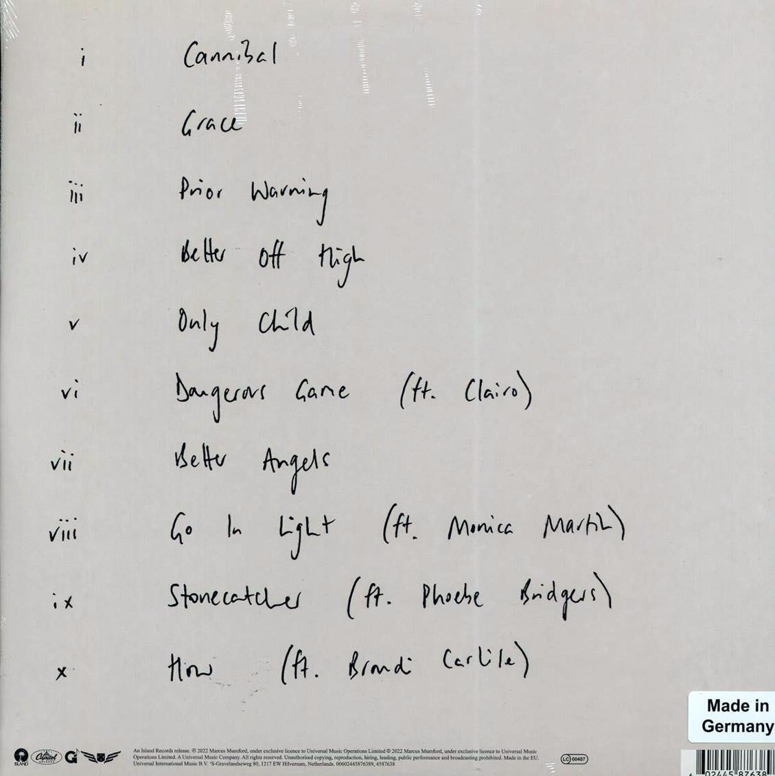 Marcus Mumford - Self-titled (180g) - Vinyl LP, LP