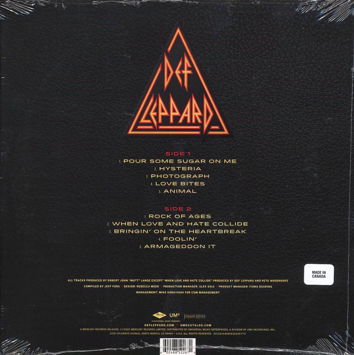 Def Leppard - Greatest Hits (orange/yellow vinyl) - Vinyl LP, LP
