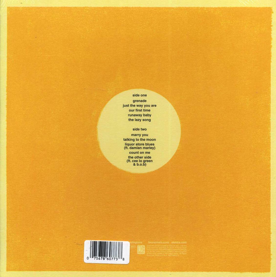 Bruno Mars - Doo-Wops & Hooligans (ltd. ed.) (yellow vinyl) - Vinyl LP, LP