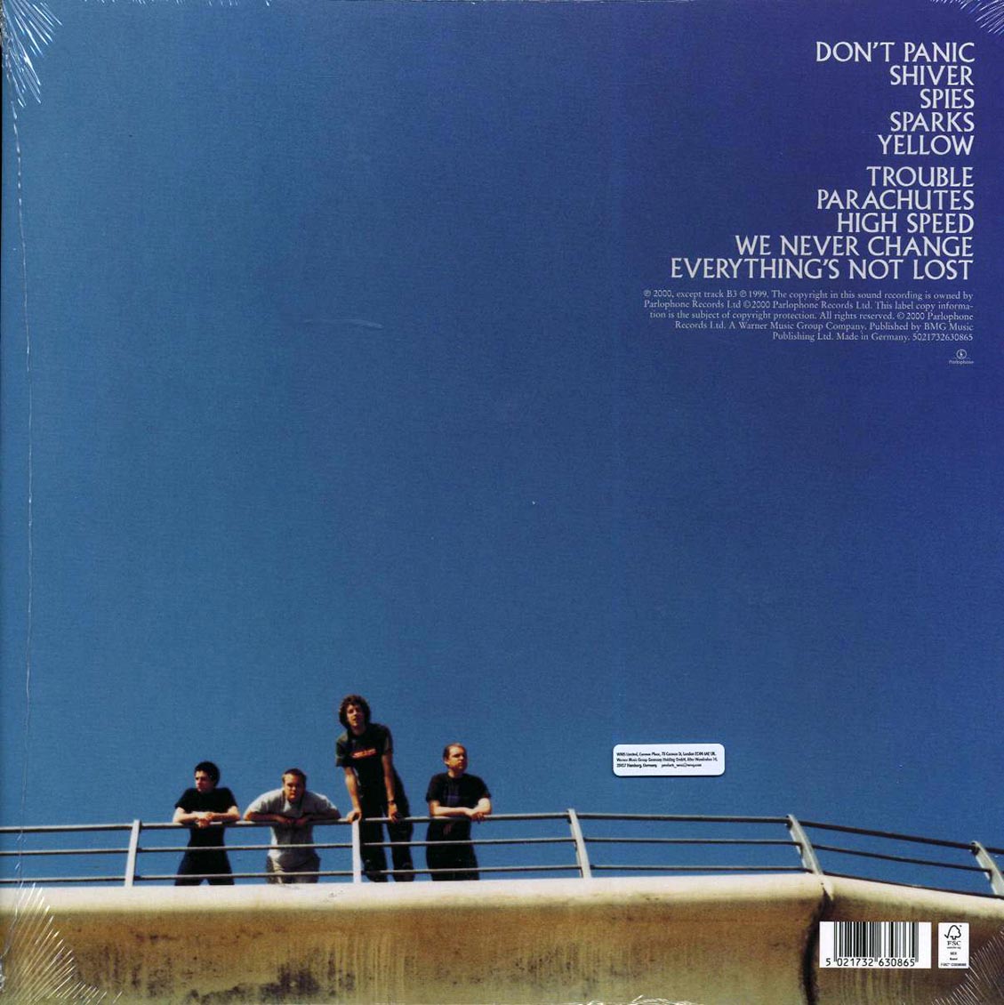 Coldplay - Parachutes (clear vinyl) - Vinyl LP, LP