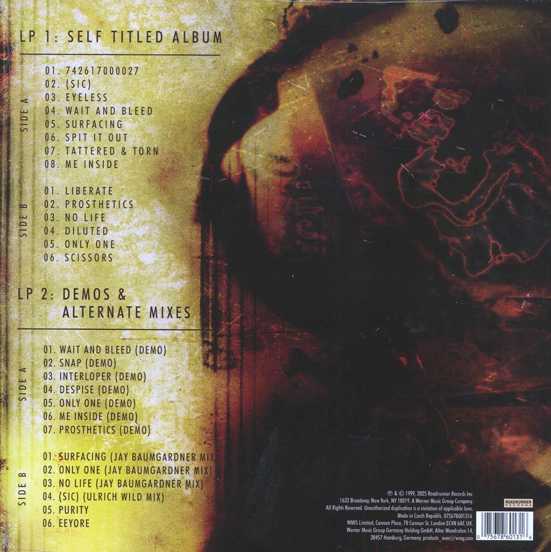 Slipknot - Slipknot (25th Anniv. Ed.) (+13 bonus tracks) (ltd. ed.) (2xLP) (red/black vinyl) (deluxe edition) - Vinyl LP, LP