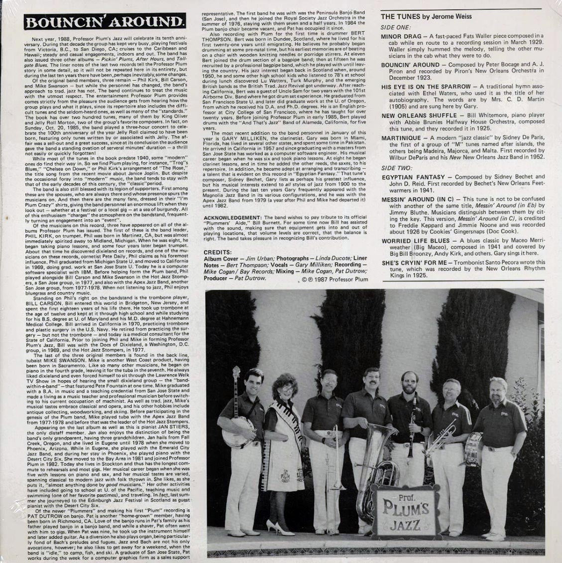 Prof. Plum's Jazz - Bouncin' Around - Vinyl LP, LP