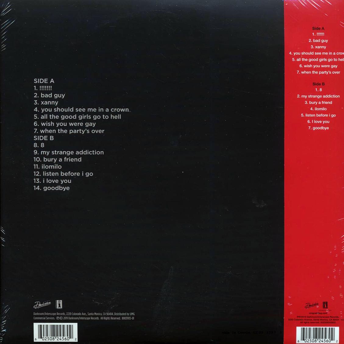 Billie Eilish - When We All Fall Asleep, Where Do We Go? (ltd. ed.) (glow in the dark vinyl) - Vinyl LP, LP