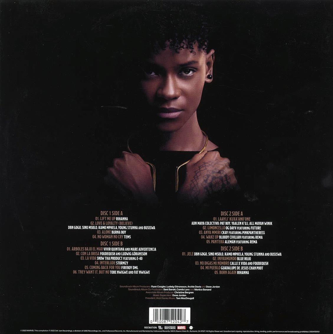 Rihanna, Burna Boy, Tems, Future, Etc. - Music From And Inspired By Black Panther: Wakanda Forever (2xLP) (black ice vinyl) - Vinyl LP, LP