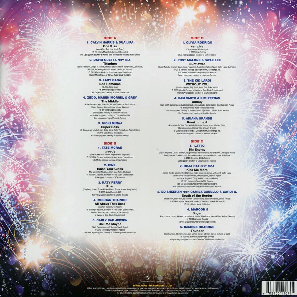 Dua Lupa, Nicki Minaj, Katy Perry, Olivia Rodrigo, Imagine Dragons, Etc. - Now That’s What I Call Music! 25th Anniversary Volume 2 (2xLP) (silver vinyl) - Vinyl LP, LP