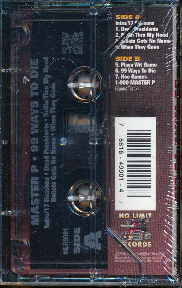 Master P - 99 Ways To Die - TAPE, TAPE