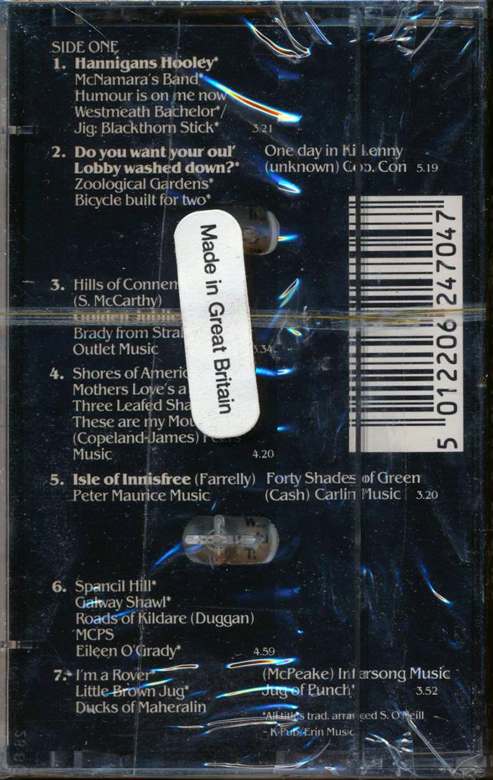 Sean O'Neill Band - Irish Drinking Songs - TAPE, TAPE