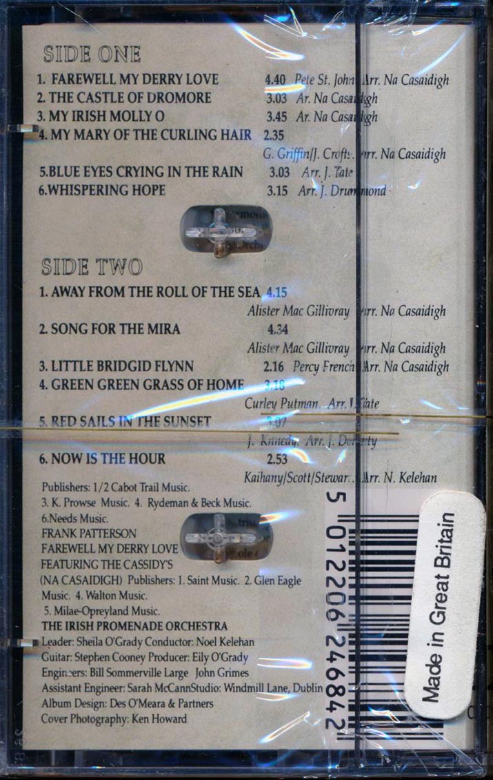 Frank Patterson - Farewell My Derry Love - TAPE, TAPE