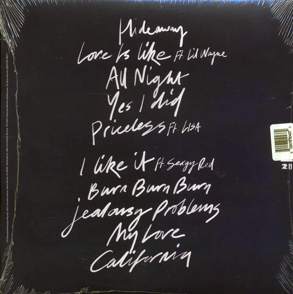 Maroon 5 - Love Is Like (ltd. ed.) (electric blue transparent vinyl) - Vinyl LP, LP
