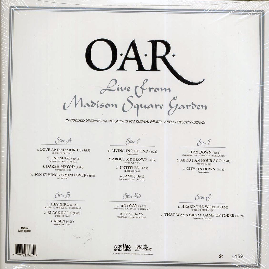 OAR (Of A Revolution) - Live From Madison Square Garden (RSD 2025) (ltd. ed.) (3xLP) (white vinyl) - Vinyl LP, LP
