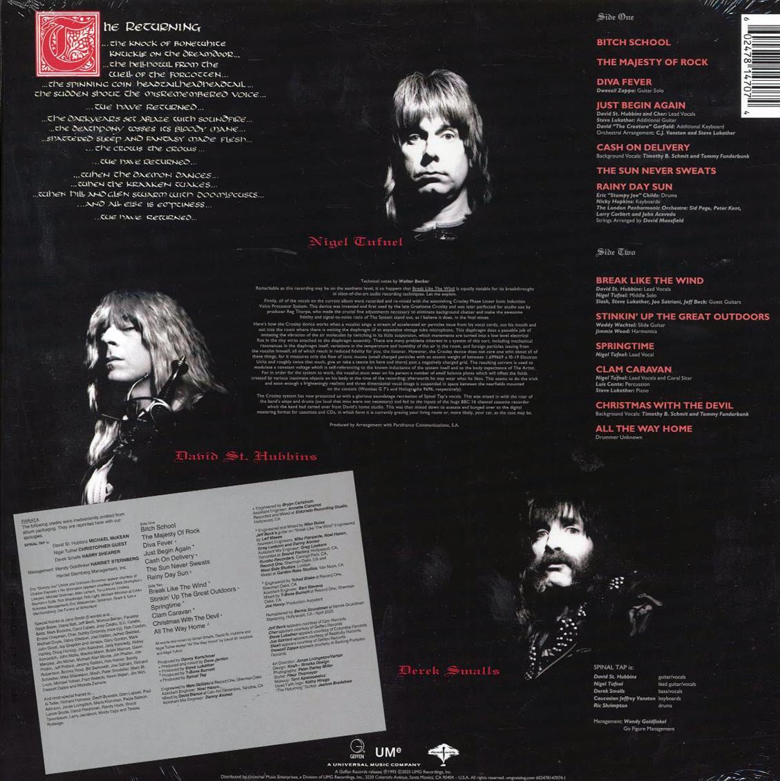 Spinal Tap - Break Like The Wind (180g) - Vinyl LP, LP