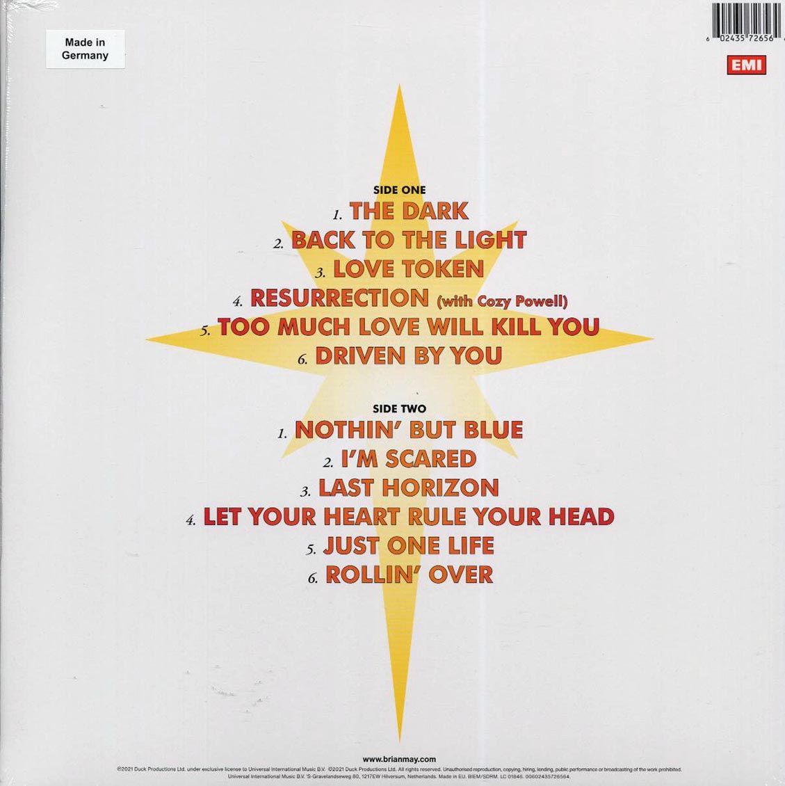 Brian May - Back To The Light (180g) (remastered) - Vinyl LP, LP