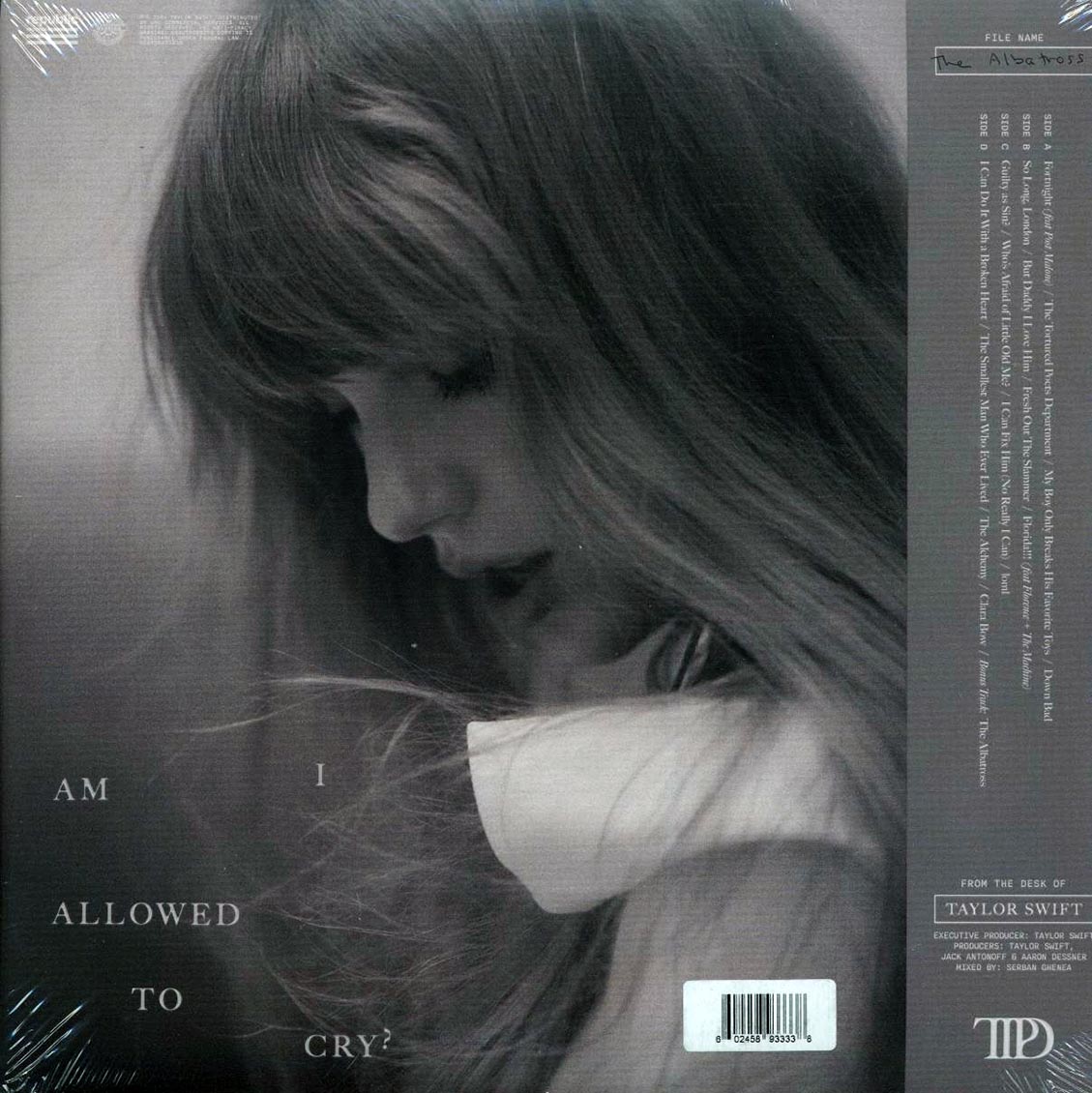 Taylor Swift - The Tortured Poets Department: The Albatross (+bonus track) (2xLP) (smoked gray vinyl) - Vinyl LP, LP