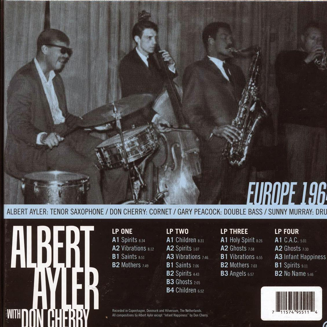Albert Ayler, Don Cherry - Europe 1964 (RSD 2025) (ltd. ed.) (4xLP) (box set) - Vinyl LP, LP