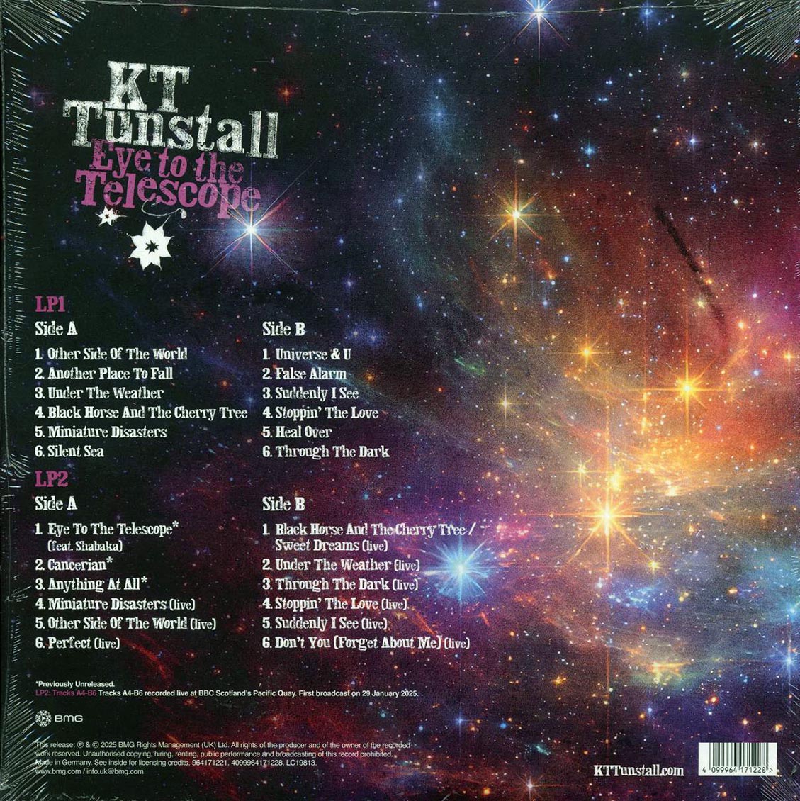 KT Tunstall - Eye To The Telescope: Stargazer Edition (20th Anniv. Ed.) (+3 bonus tracks) (2xLP) (pink/blue vinyl) - Vinyl LP, LP
