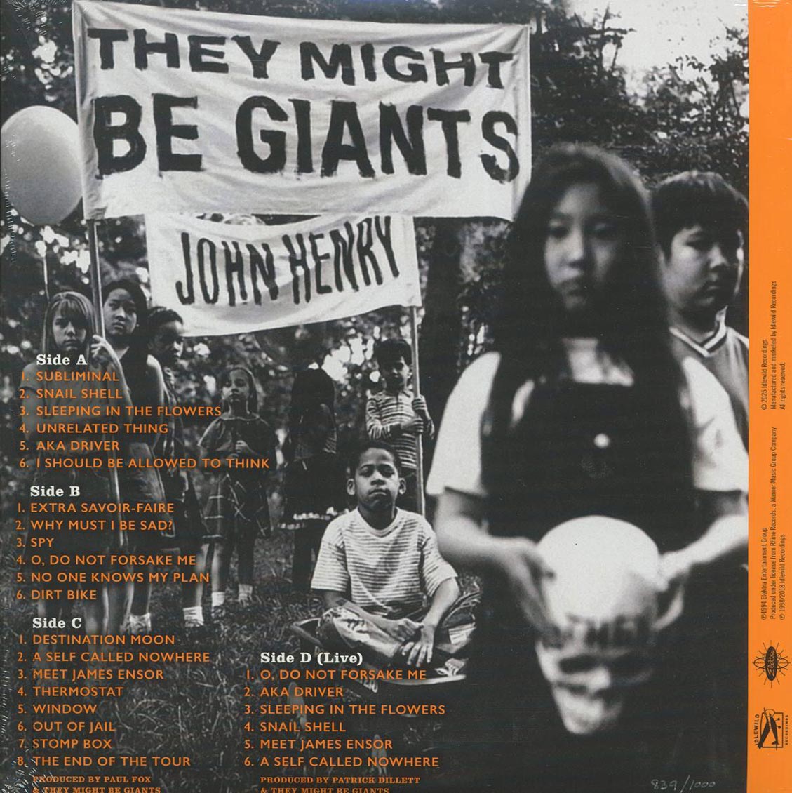 They Might Be Giants - John Henry (+6 bonus tracks) (RSD 2025) (hand-numbered ltd. ed.) (2xLP) (180g) (violet vinyl) - Vinyl LP, LP