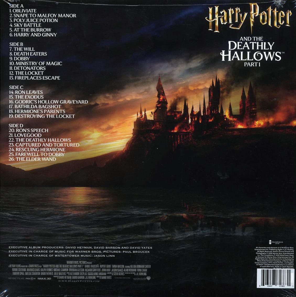 Alexandre Desplat - Harry Potter And The Deathly Hallows Part 1: Original Motion Picture Soundtrack (2xLP) (clear vinyl) - Vinyl LP, LP